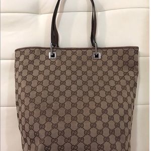 Brown canvas  Gucci bag